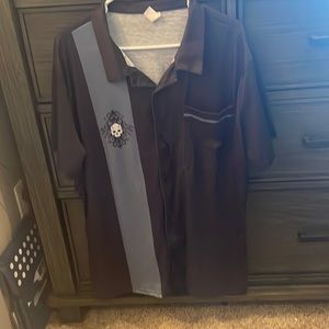 Mens short sleeve button down